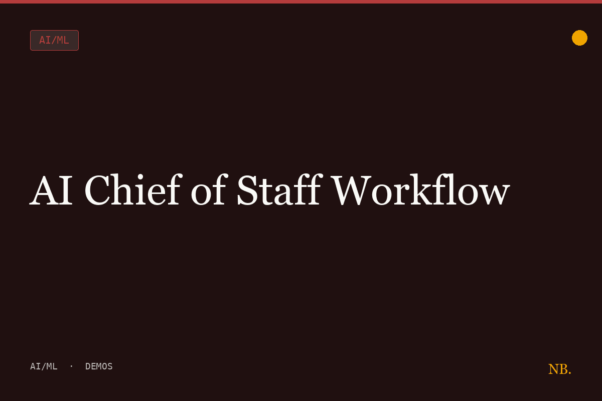 AI Chief of Staff Workflow