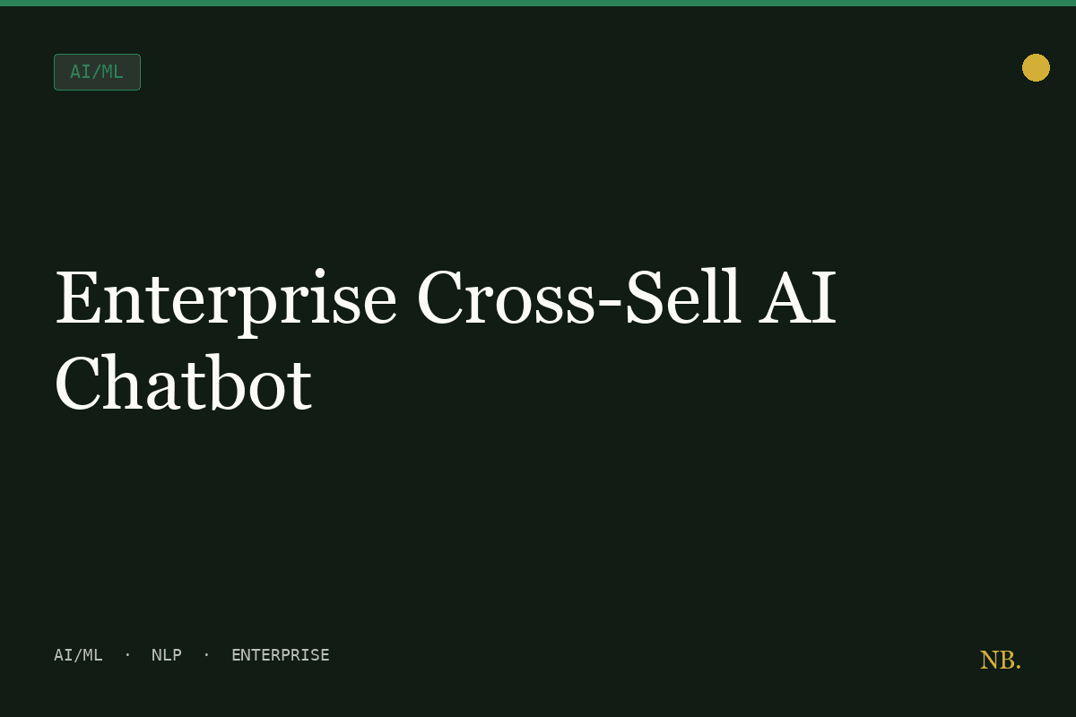 Enterprise Cross-Sell AI Chatbot