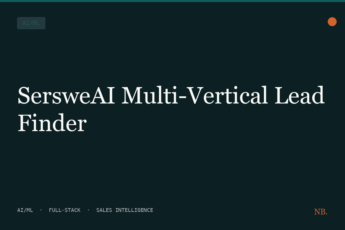 SersweAI Multi-Vertical Lead Finder
